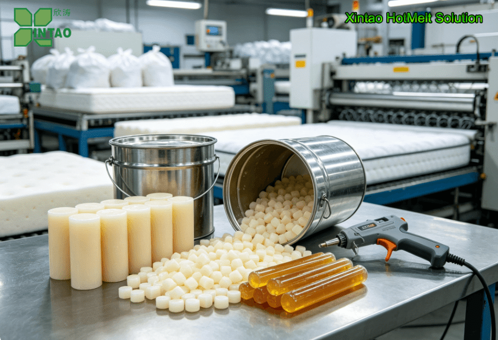 hot melt adhesive for mattress manufacturing-4 hot melt adhesive for mattress manufacturing-1